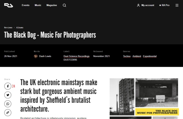 RA reviews Music For Photographers