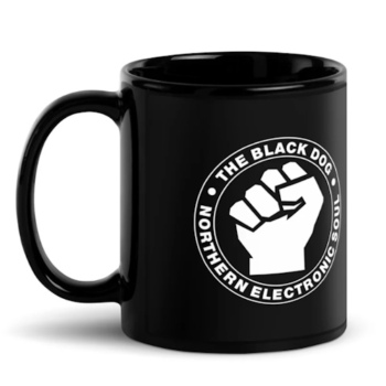 Northern Electronic Soul Black Glossy Mug
